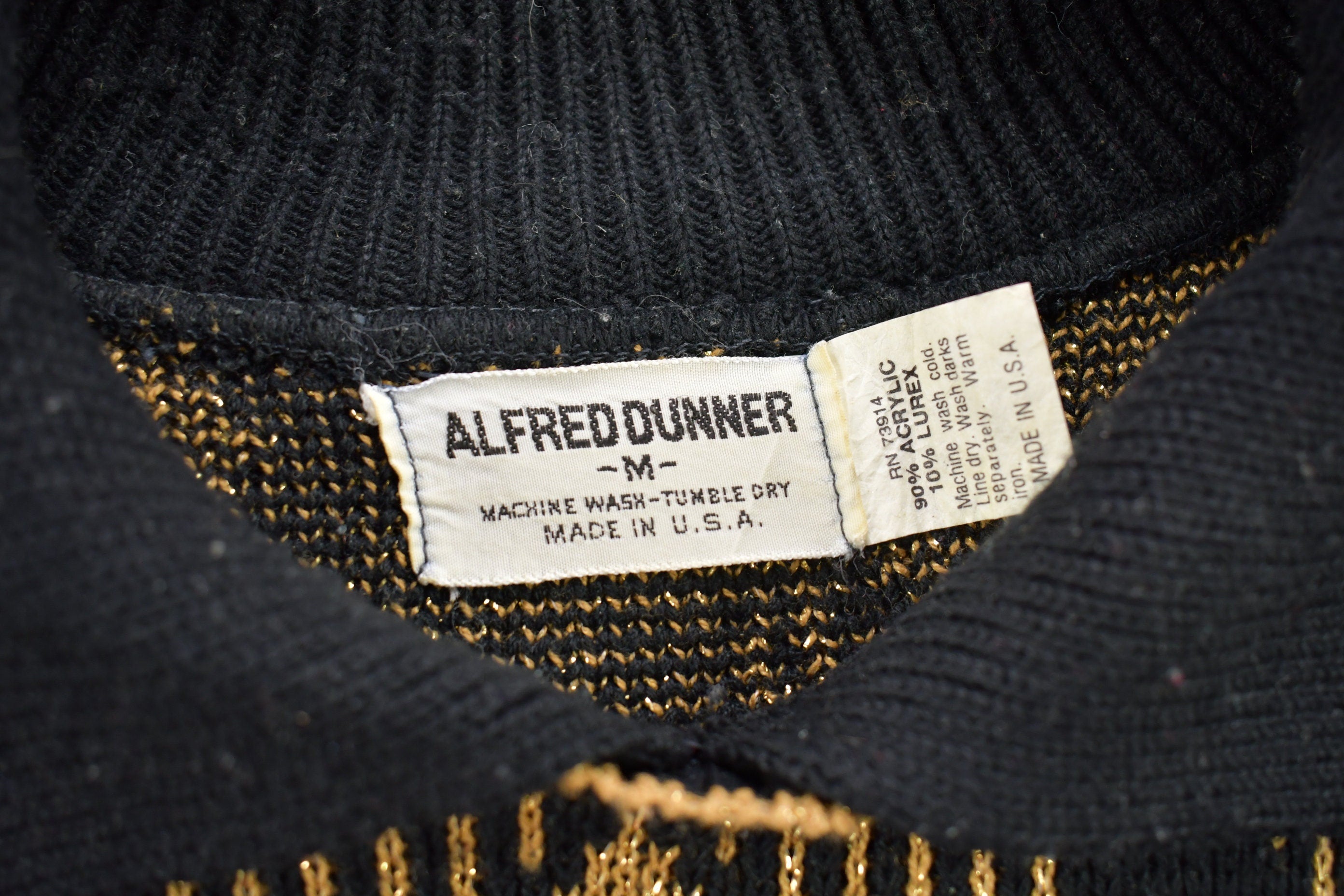 Vintage 1990s Alfred Dunner Knitted Collared Sweater
