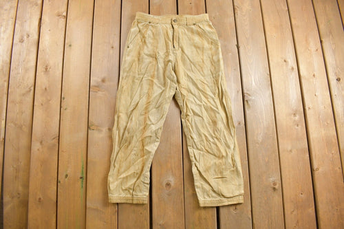 Vintage 1990s Bugle Boy Distressed Pants Size 29 x 25.5 / American Vintage / Streetwear / Vintage Pants