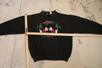 Vintage 1990s British Terrier Graphic Collared Crewneck Sweatshirt , Animal Dog Print , Wilderness , Pullover Sweatshirt , Nutcracker