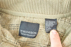 Vintage 1990s Thomson Collared Knit Abstract Pattern Crewneck Sweater  90s Crewneck  Preppy Knits