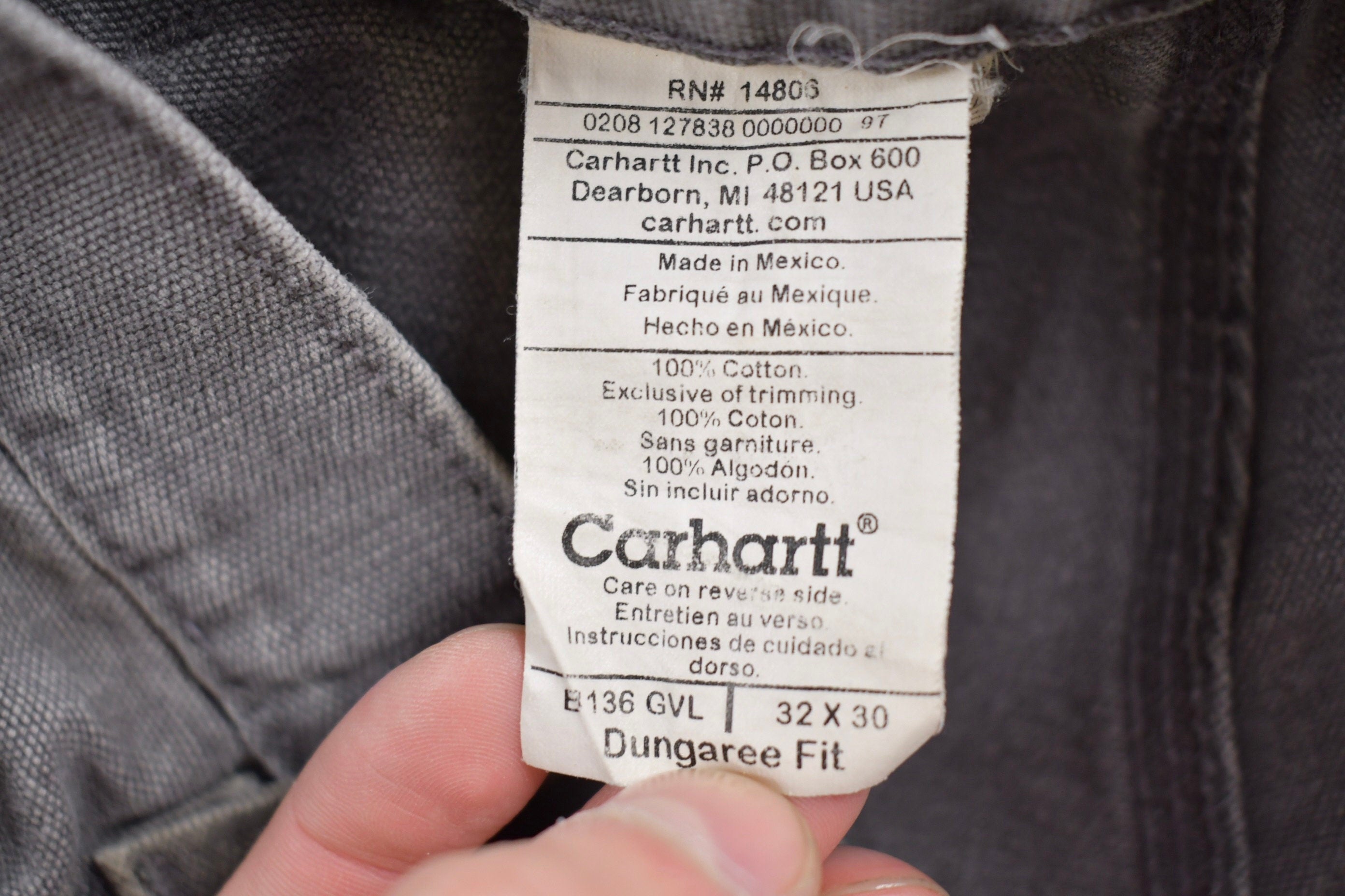 Vintage 1990s Carhartt Double Knee Work Pants Size 30 x 27.5