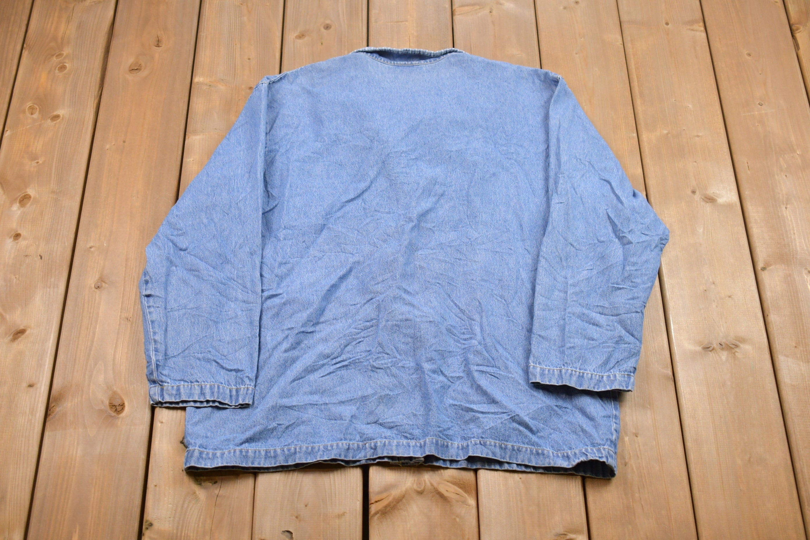 Vintage 1990s Teddi Denim Button Up Chore Shirt