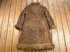 Vintage 1990s Shearling Suede Coat