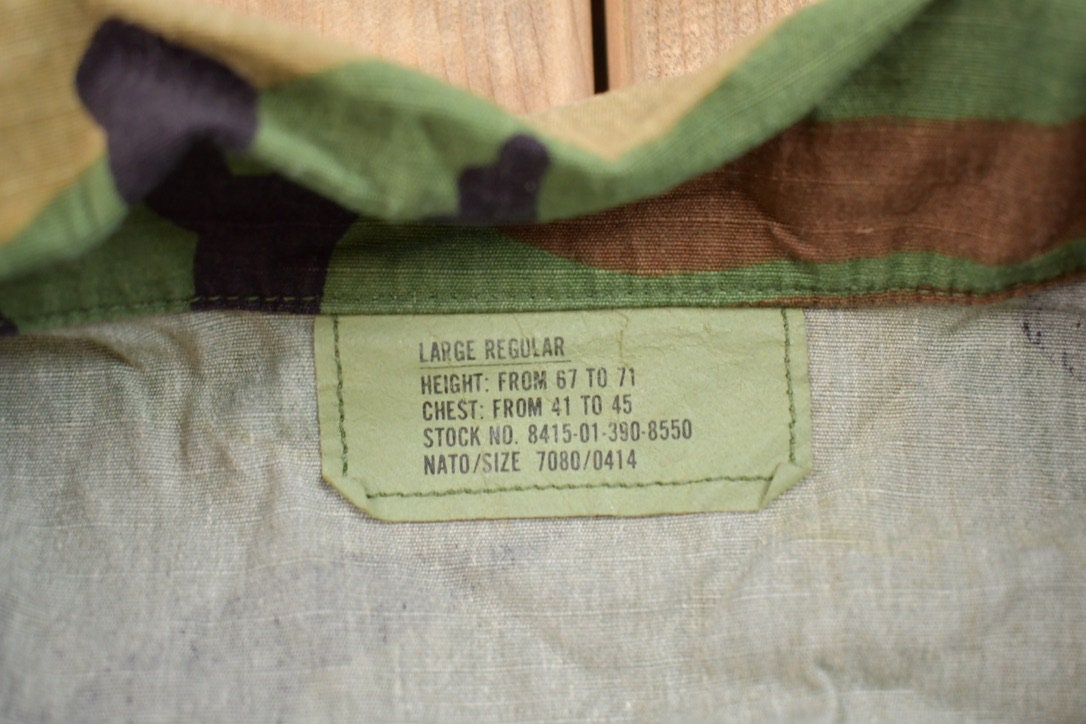 Vintage Military Button Up Shirt