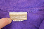 Vintage 1990s Coldwater Creek Large Snowflake Graphic Print Quarter Zip Sweatshirt Men's L
