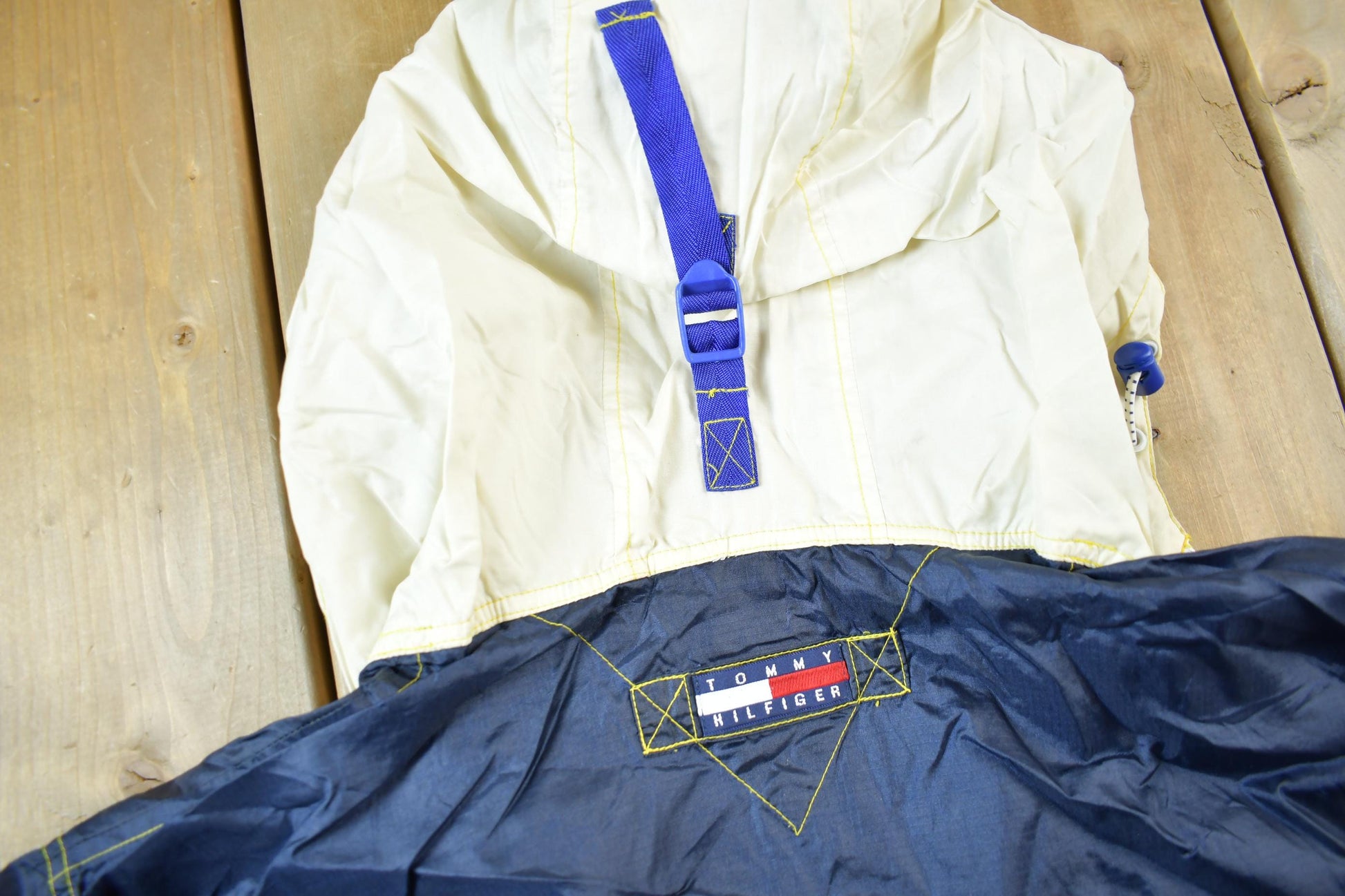 Vintage 1990s Tommy Hilfiger Sailing Gear Packable Windbreaker Jacket