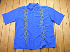 Vintage 1990s Abstract Pattern Button Up T-Shirt