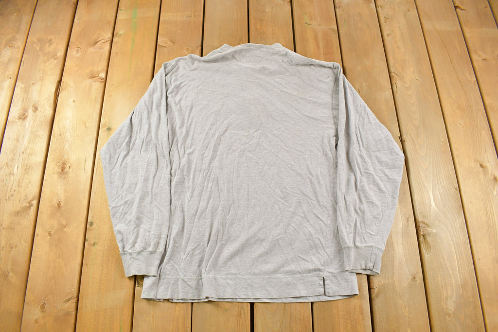 Vintage 1990s Tommy Hilfiger Embroidered Henley T-Shirt