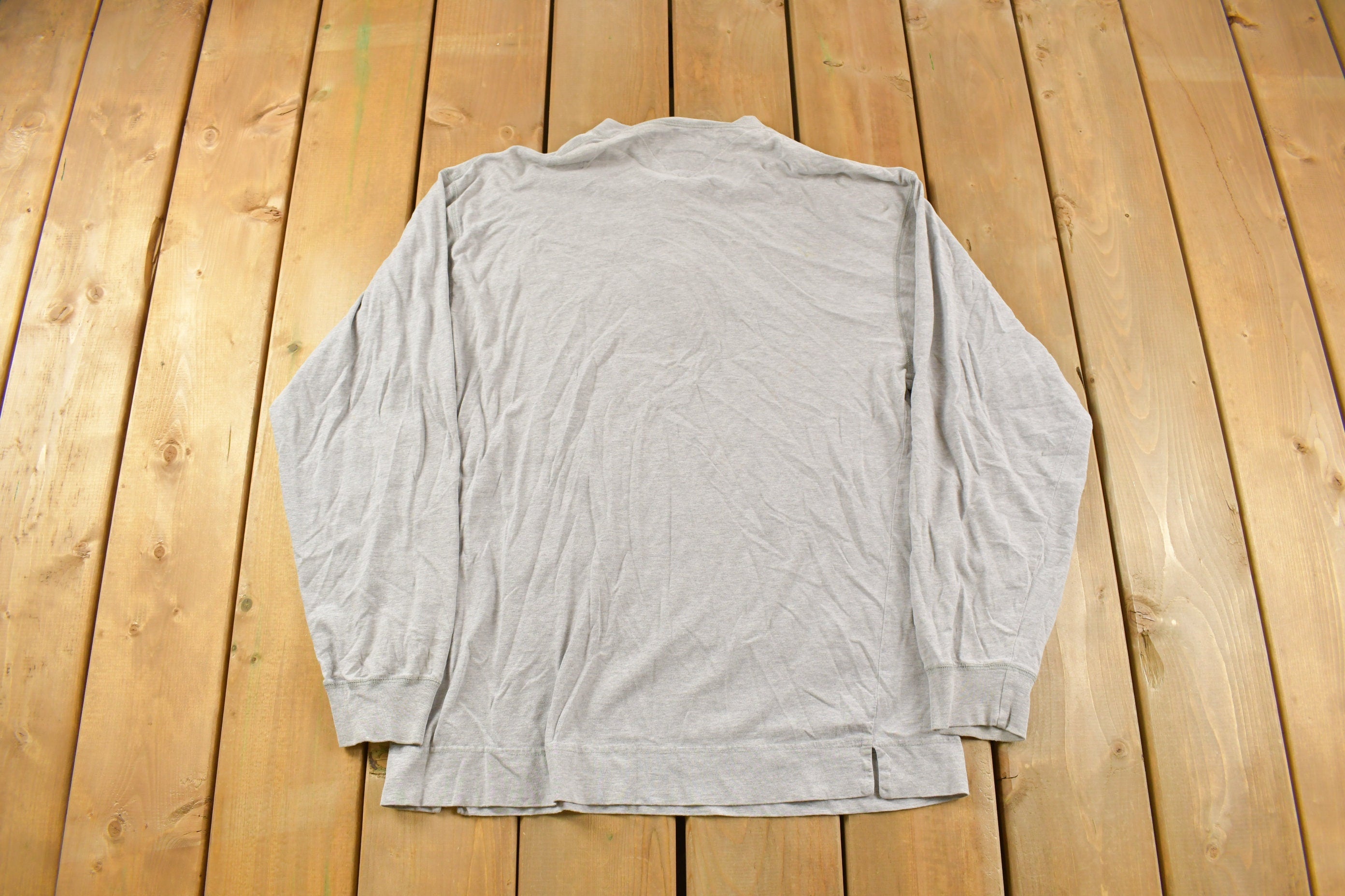 Vintage 1990s Tommy Hilfiger Embroidered Henley T-Shirt