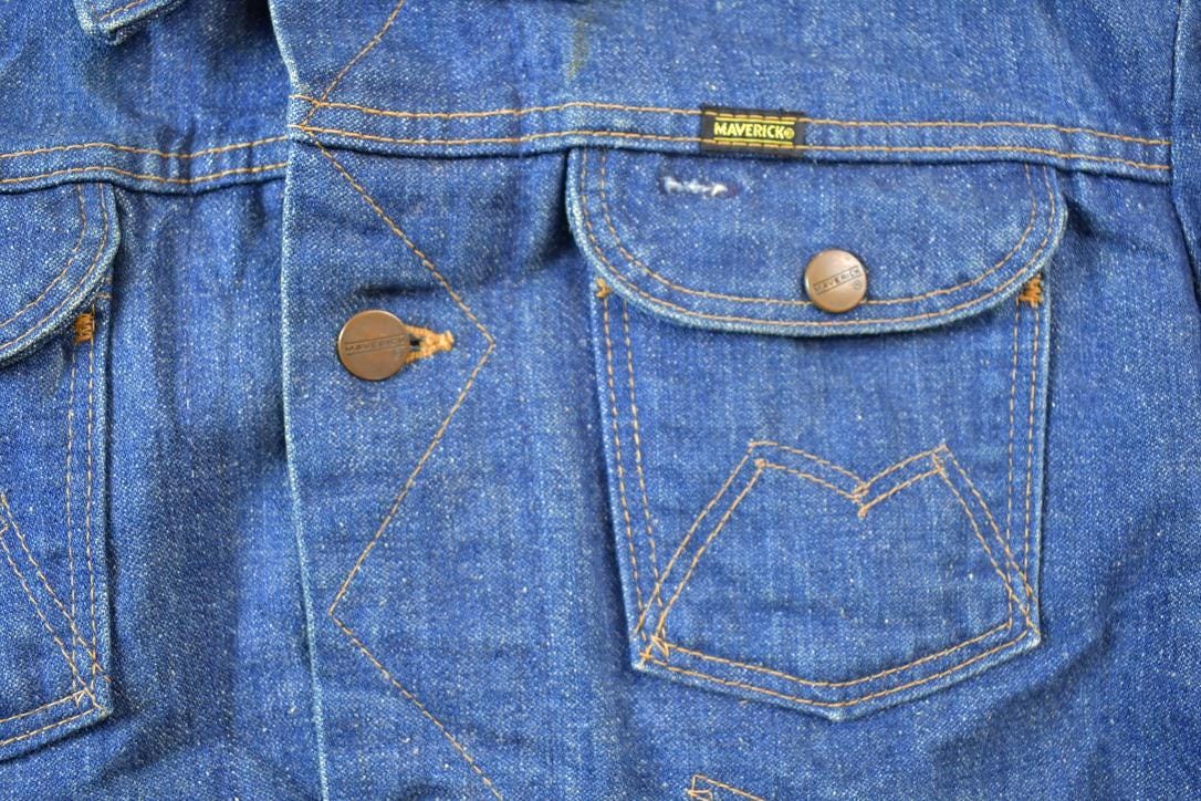 Vintage 1970s Maverick Jean Jacket Size 40