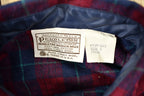 Vintage 1960s Pendleton Plaid Button Up Flannel Shirt
