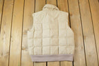 Vintage 1980s Tan Sno Down Goose Down Puffer Vest