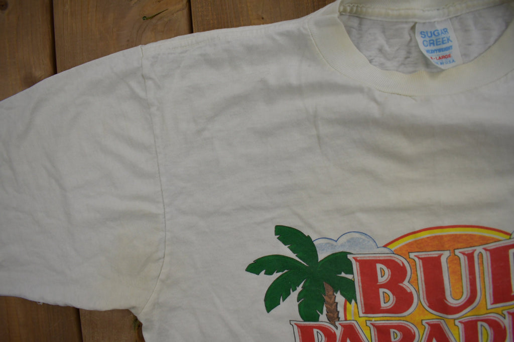 Vintage 1990s Beach Paradise Graphic Souvenir T Shirt