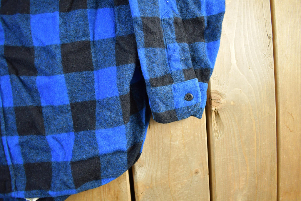 Vintage 1970s Pendleton Wool Flannel Shirt Jacket Men's Large