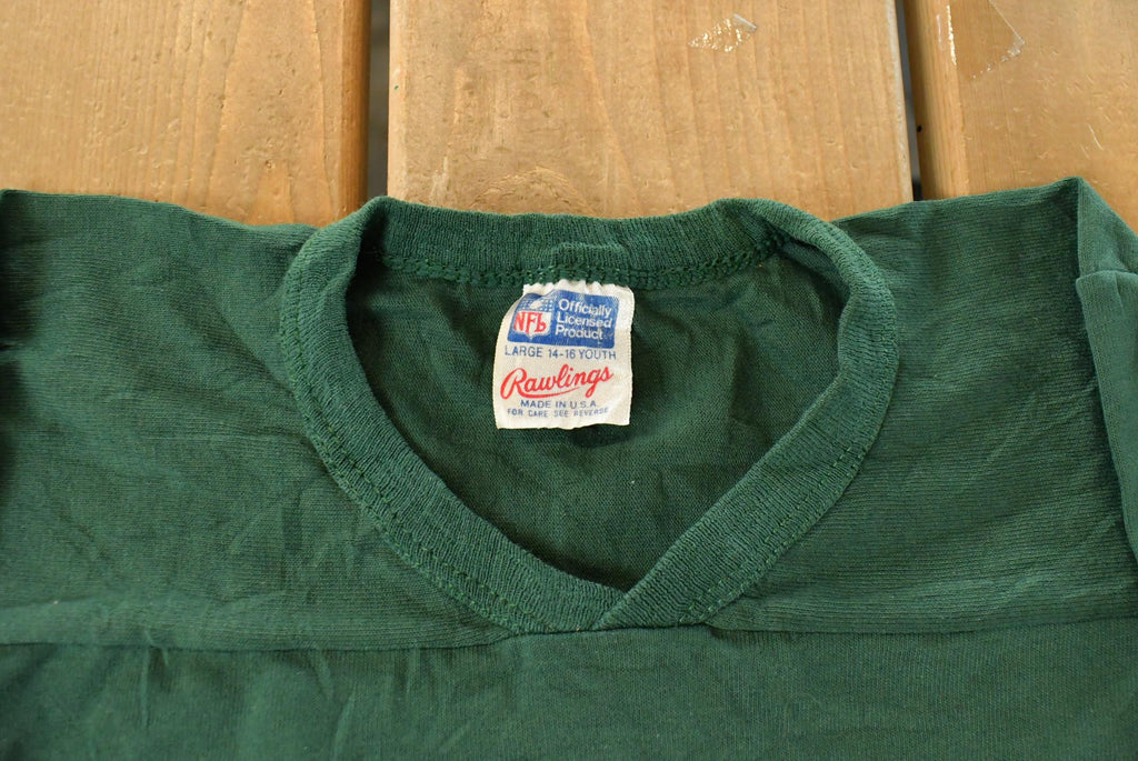 Vintage 1980s Green Bay Packers Rawlings NFL Jersey T-Shirt Youth Large