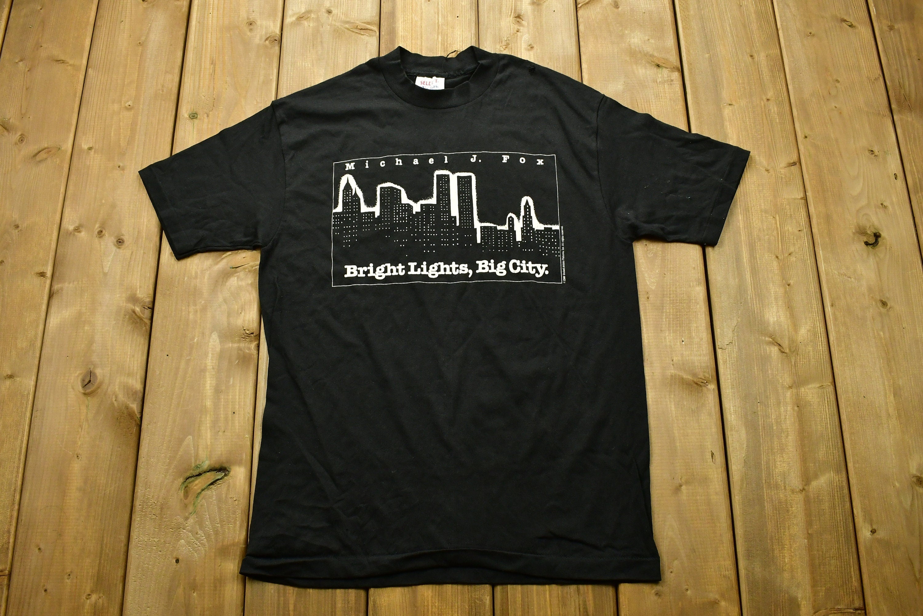Vintage 1988 Bright Lights Big City New York T-Shirt