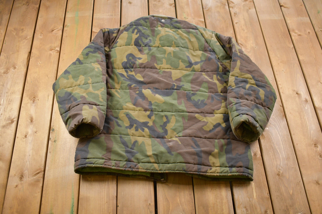 Vintage 1980s Camo Puffer Jacket