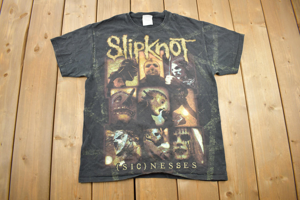 Vintage Y2K Slipknot All Over Print Band Tee