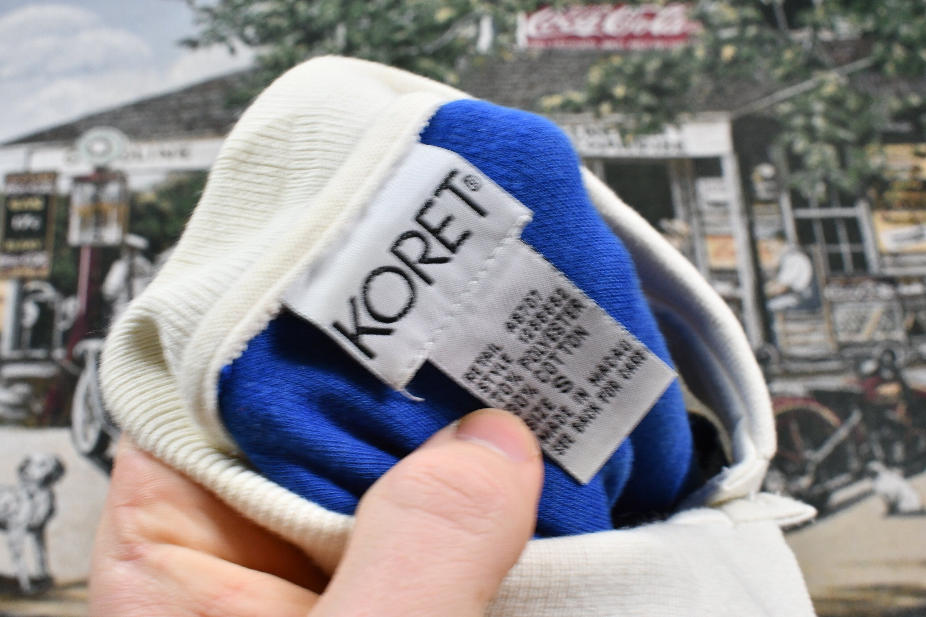 Vintage 1990s Koret Color Block Quarter Button Sweater