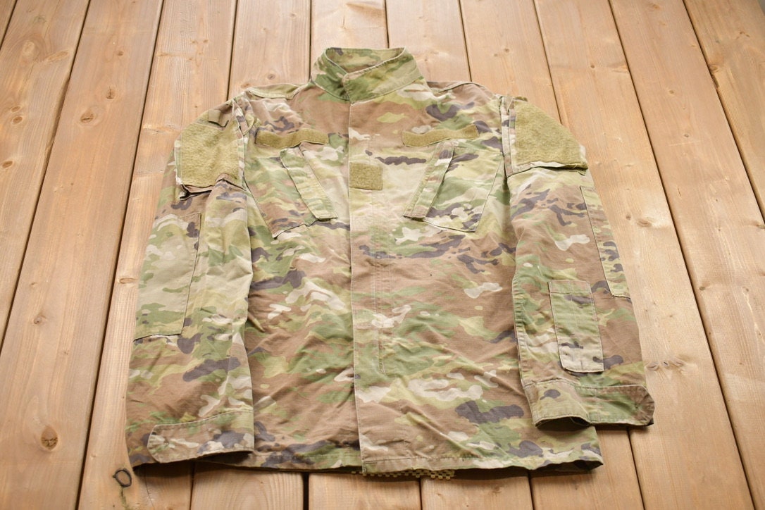 Vintage Military Zip Up Shirt