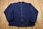 Vintage 1990s Columbia Fleece Bomber Style Sweater