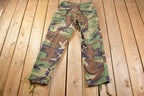 Vintage 1990s Army Woodland Camouflage Cargo Pants Size 34 x 31.5