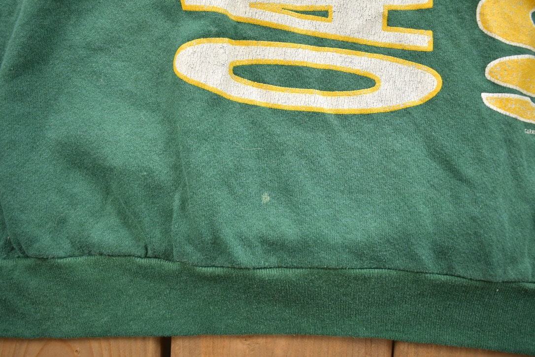 Vintage 1989 Oakland Athletics MLB Graphic Raglan T-Shirt