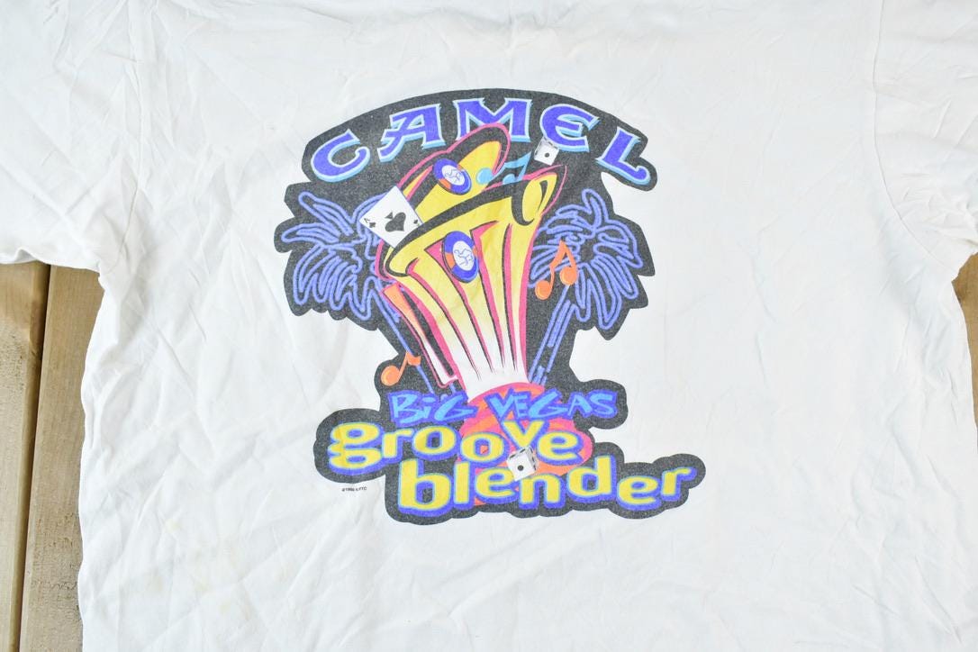 Vintage 1990s Camel Groove Blender Single Stitch T-Shirt