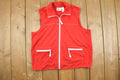 Vintage 1990s Koret Women's Zip Up Collard Vest / 70s Style Aesthetic