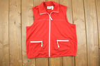 Vintage 1990s Koret Women's Zip Up Collard Vest / 70s Style Aesthetic