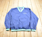 Vintage 1990s Nike Embroidered Snap Button Windbreaker Jacket