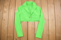 Vintage 1980s Neon Green High Cropped Blazer