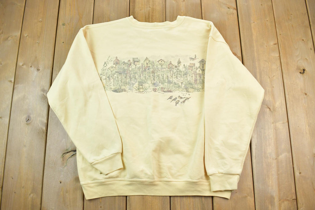 Vintage 1990s Northern reflections Garden Meeting Crewneck Sweater / Vintage Sweatshirt / Wilderness Sweatshirt / Made In Canada