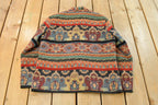 Vintage 1990s Flashback Tapestry Abstract Pattern Women's M / 90s Jacket / Grandma Jacket / All Over Print