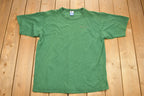 Vintage 1990s Champion Green Small Logo T-Shirt