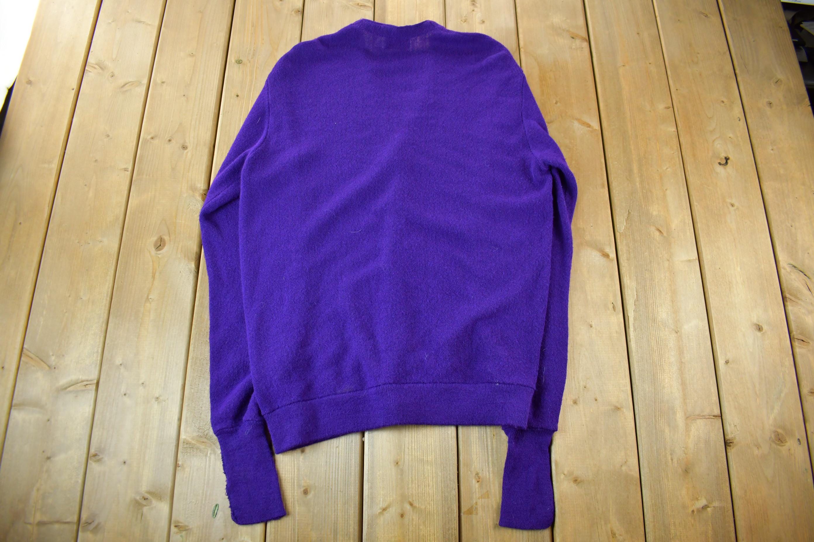 Vintage 1970s Fox Collection Knit Cardigan Sweater Men's Tall XL