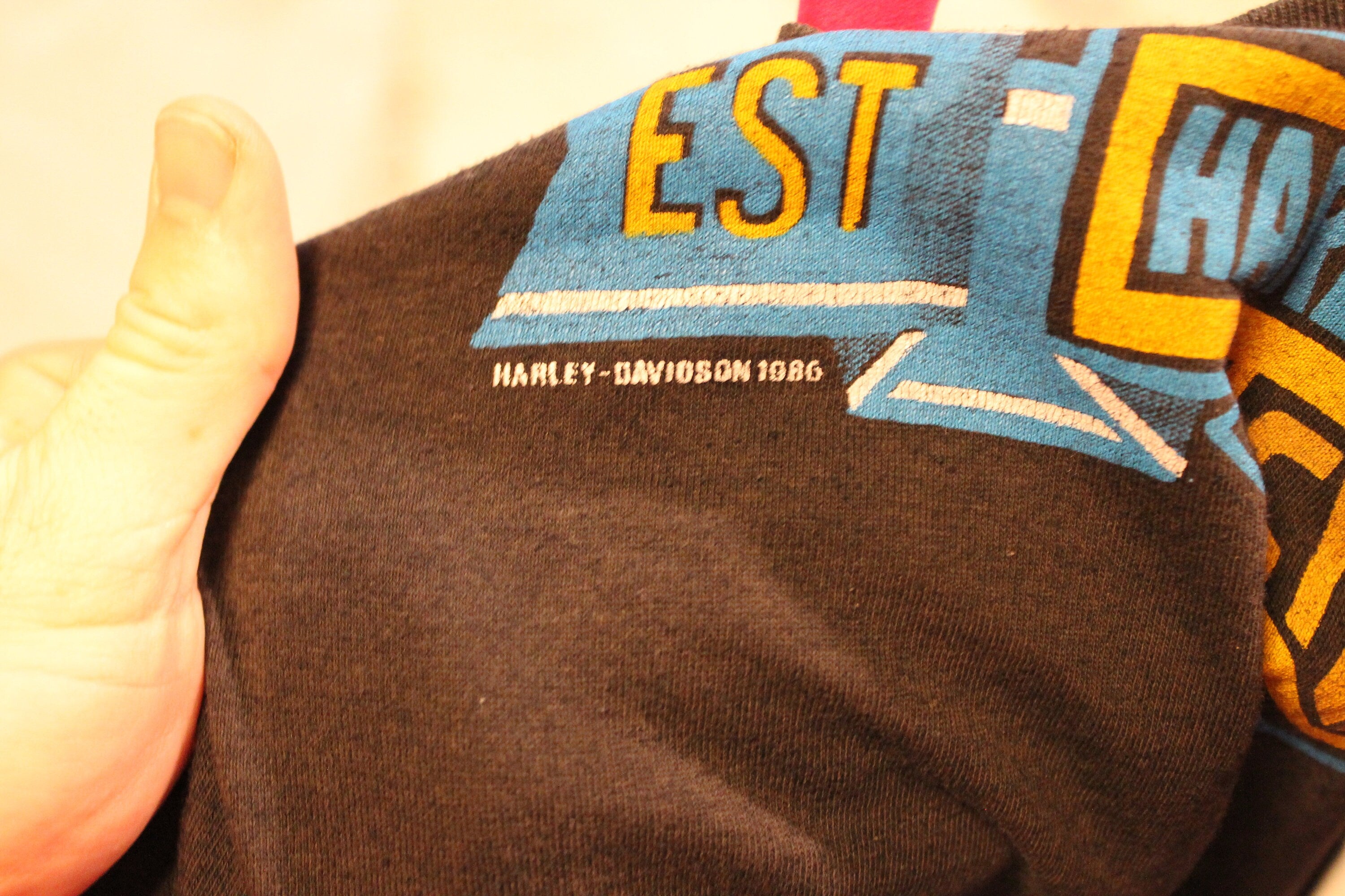 Vintage 1986 Harley Davidson Great American Hog T-Shirt