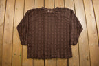 Vintage 1990s Loose Gauge Knitted Crewneck Sweater