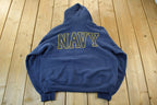 Vintage Navy Military Hoodie
