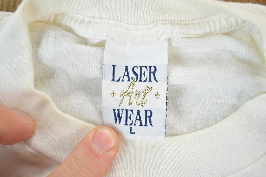 Vintage 1990s Panama Canal Laser Art Wear Souvenir Single Stitch T-Shirt