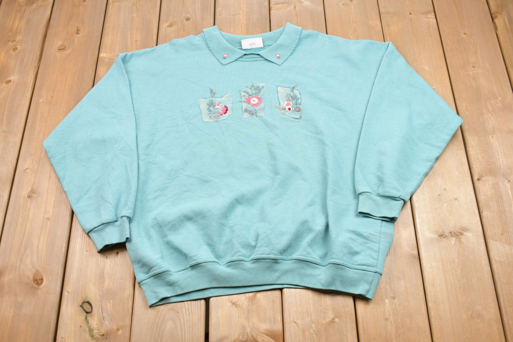 Vintage 1990s Northern Reflections Collared Crewneck Sweatshirt