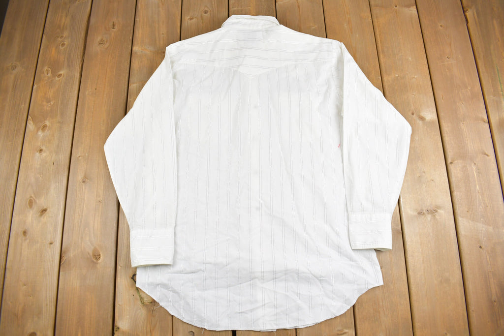 Vintage 1980s H Bar C Western Shirt Button Up