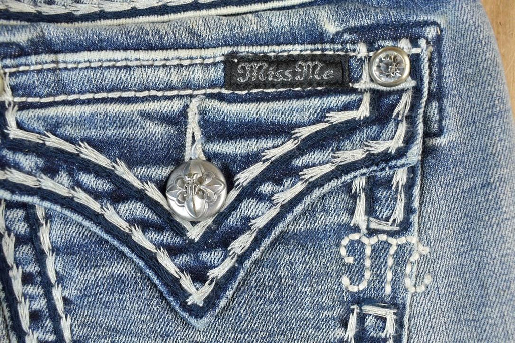 Vintage Y2K Miss Me Skinny Low Rise Jeans Size 26x31