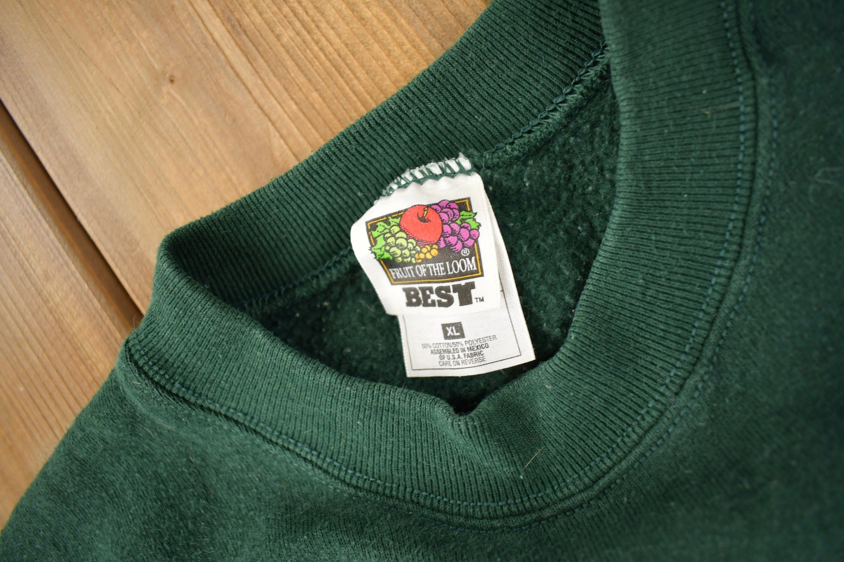 Vintage 1990s Cute Dear & Flowers Graphic Crewneck Sweatshirt Size XL