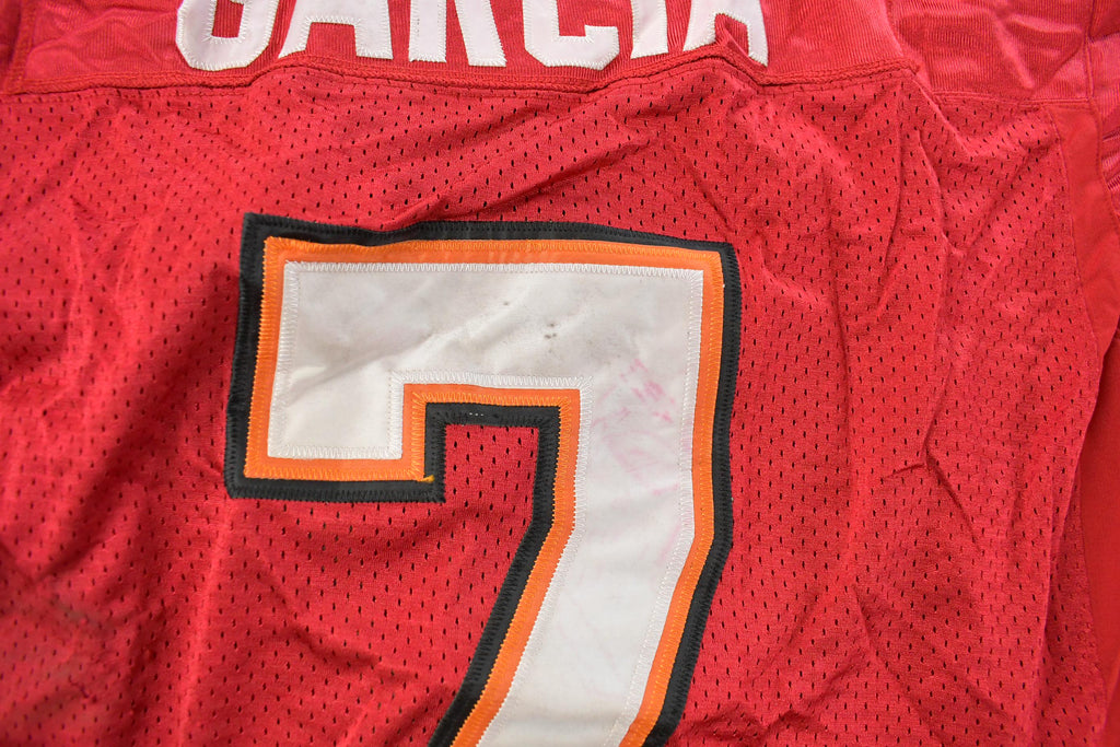 Vintage 2000s Tampa Bay Buccaneers Jeff Garcia #7 NFL On Field Stitched Jersey Men's Large