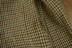 Vintage 1980s Harris Tweed Houndstooth 100% Wool Coat