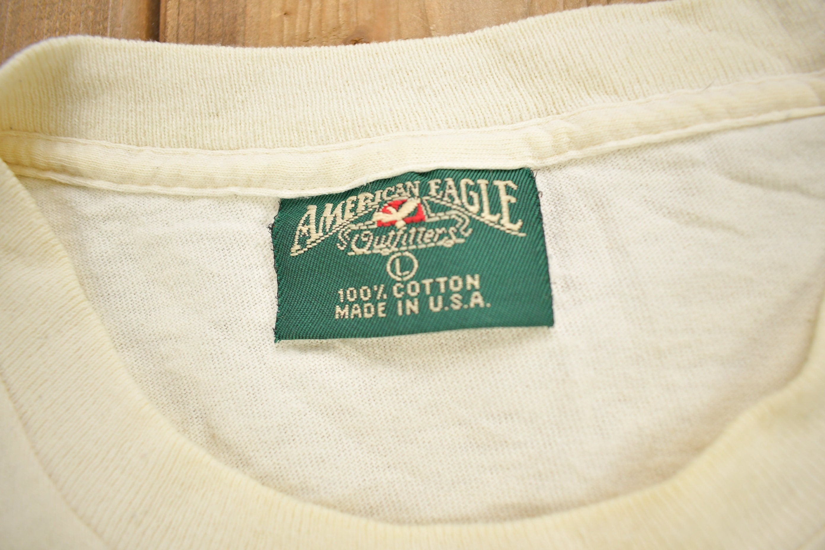 Vintage 1990s American Eagle American Baseball Theme Graphic T Shirt
