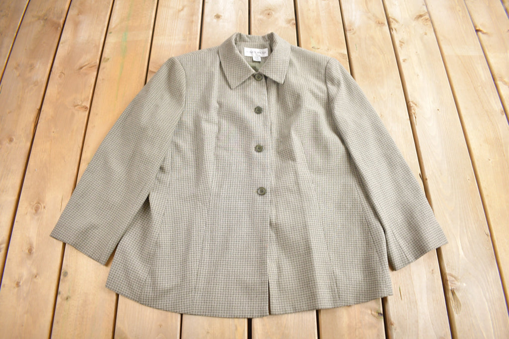 Vintage 1990s Joneswear Blazer Jacket & Pants Set Size 16W