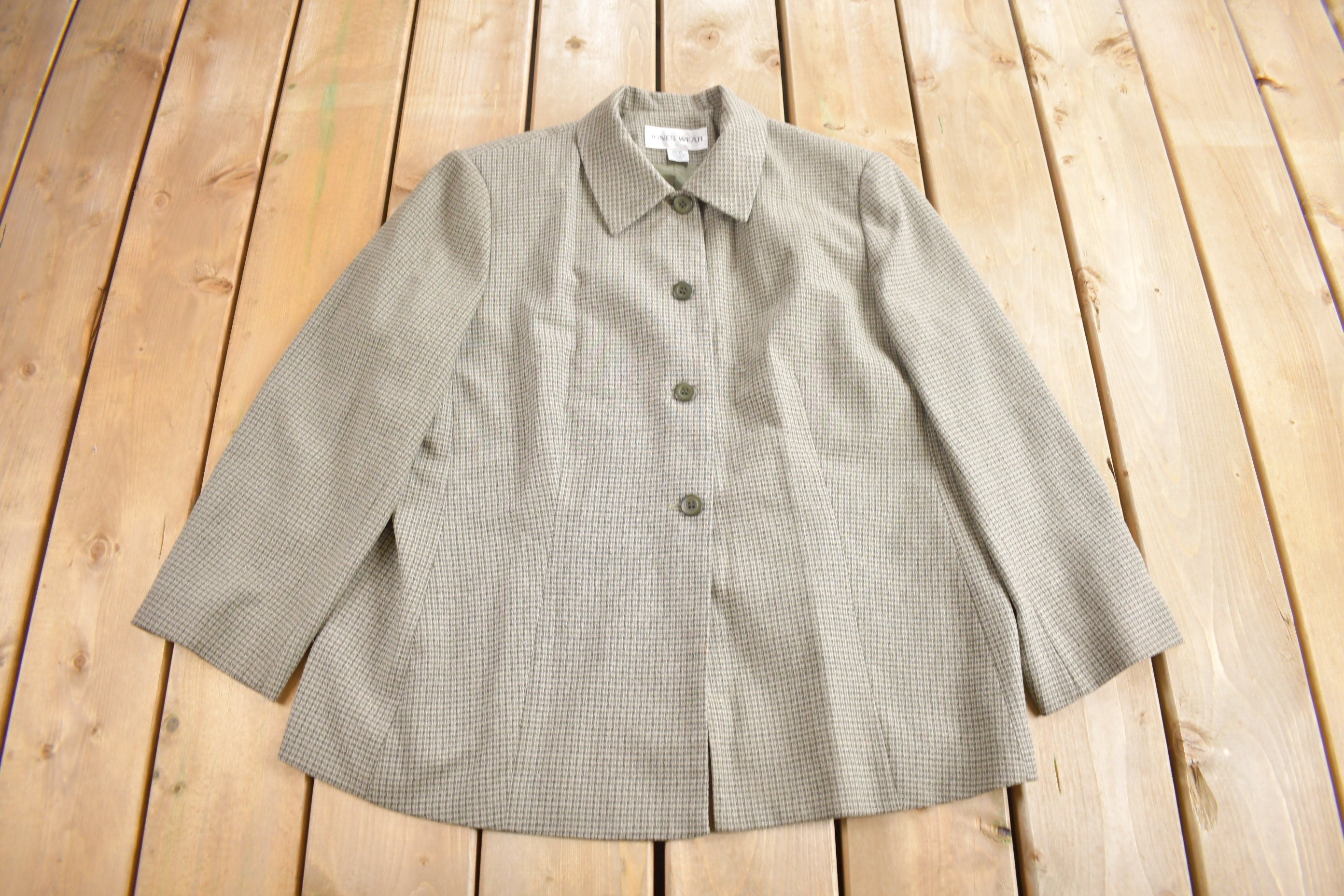 Vintage 1990s Joneswear Blazer Jacket & Pants Set Size 16W