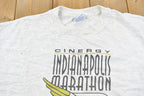 Vintage 1996 Indianapolis Marathon Graphic T Shirt Made In USA